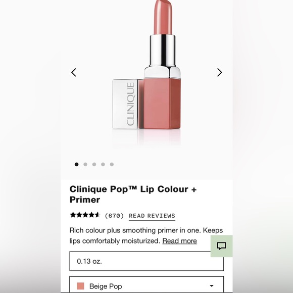 ❤️❤️3/$30❤️❤️ NWT Clinique Pop Lip Colour Primer | BIEGE & BARE Pops - Picture 3 of 6
